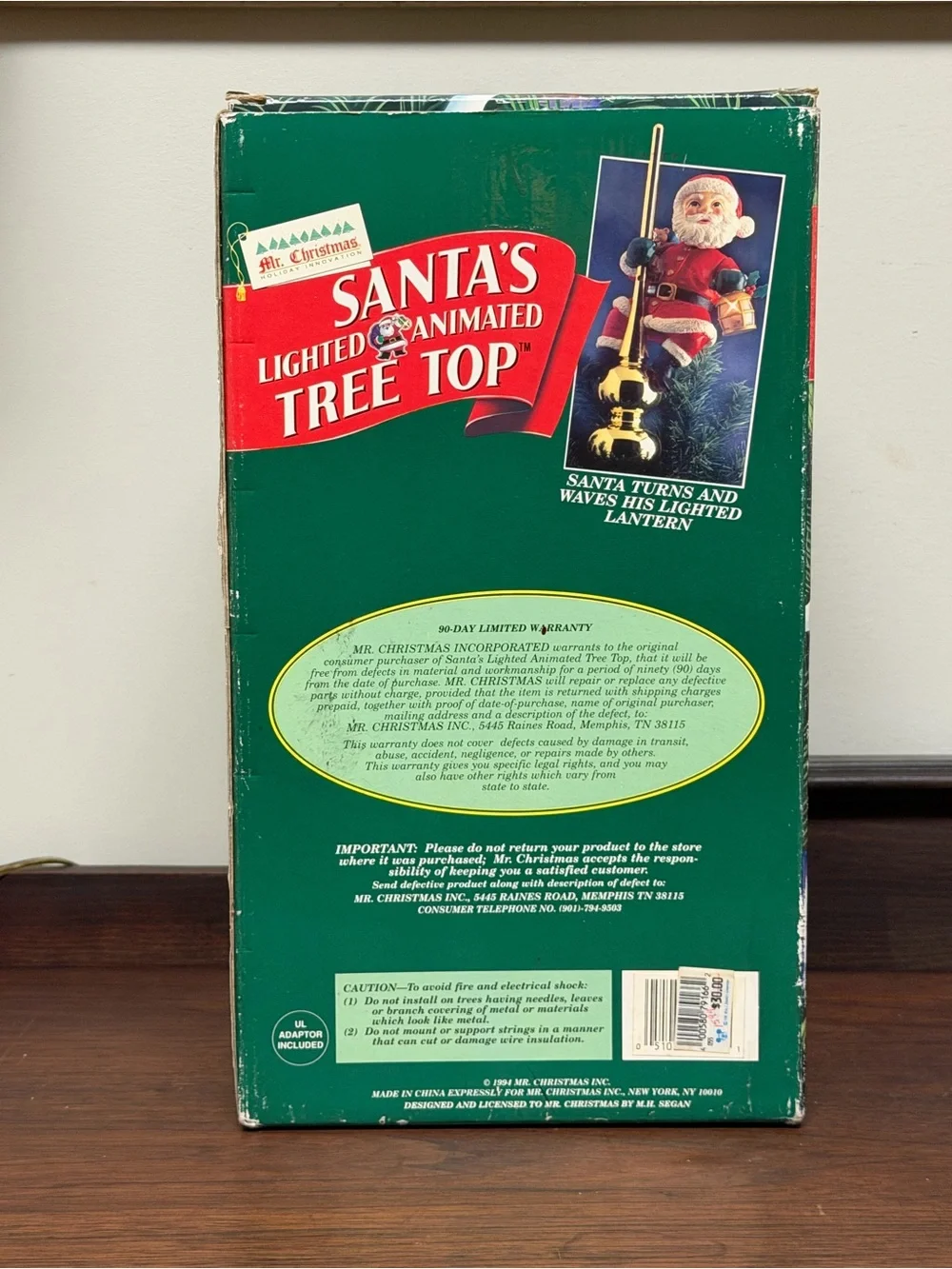 Red Santa Figurine Holiday Lamp - Festive Home Holiday Decor